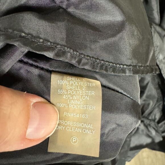 Calvin Klein Fit & Flare Dress Size 6 Gold/Black Sequin Taffeta Sleeveless Party - Picture 10 of 13